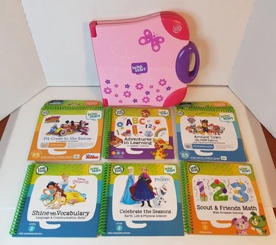 Leap Frog Leap Start Iinteractive Pink Learning System w/ 6 Book Bundle - Image 1 of 4