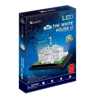 CubicFun The White House LED 3D Puzzle 56 Pieces New Sealed Boxed NIB Gift - Image 1 of 2