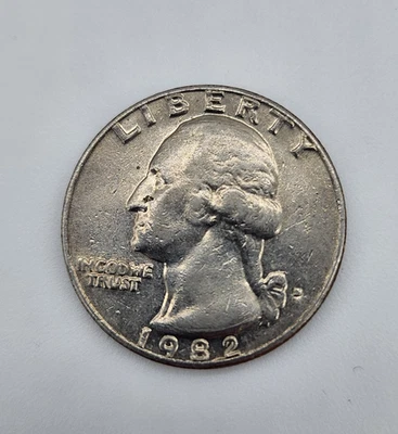 1982 D Washington Quarter - Filled Errors - Image 1 of 4