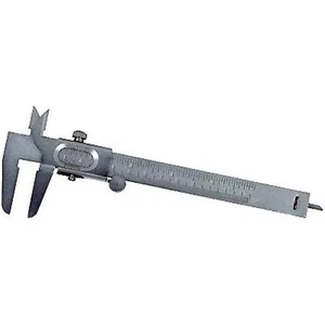 Metric and English Vernier Caliper #722, Machined Steel, Pack of 1 - Picture 1 of 3
