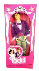 Muñeca Barbie y Ken 1982 vintage novio boda TODD 12" muñeca # 4253 sellada nueva en caja - Imagen 1 de 4