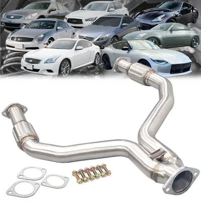 Megan Rear Y-Pipe Exhaust For Infiniti Q40 Q50 Q60 Nissan 350Z 370Z Z AWD RWD - Image 1 of 4