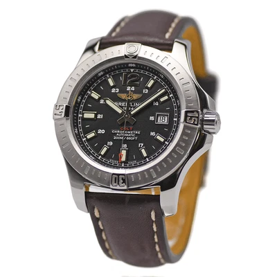 Breitling Colt Automatic 44 A17388 Automatik Chronometer Edelstahl/Leder - Bild 1 von 4