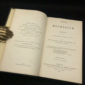 Facts in Mesmerism ~ Rev. Chauncy Hare Townshend ~ Occult (2nd Edition HC 1844) - Picture 1 of 17