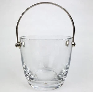 Vintage BACCARAT Livourne ICE BUCKET Optic Crystal Art Glass SIGNED & ETCHED - Picture 1 of 12