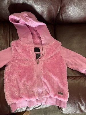 Moletom com capuz feminino Hurley rosa tamanho 4/5 - Imagem 1 de 4