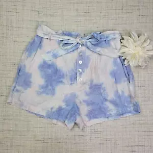 Bella Dahl Womens Tencel Tie-Ye High-Waist Pastel Tie Dye Shorts Size Medium - Picture 1 of 7