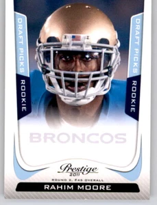 2011 Prestige Rahim Moore #d /999 Parallel Rookie RC Insert PWE Broncos #279 - Picture 1 of 2