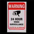 5pcs 24H CCTV Video Camera System Security Warning Sign Sticker High Quali.j6