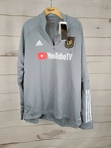 ADIDAS MLS LAFC Soccer AEROREADY TRAINING TOP 1/4 ZIP FS7071 Men’s SIZE XL #B53 - Picture 1 of 8