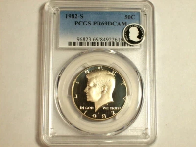 1982-S Kennedy Half Dollar   PCGS PR-69 Deep Cameo     SN6049 - Image 1 of 4