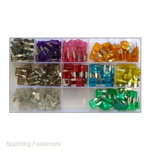 Assorted Automotive Mini Blade Fuses - Car Van Motorcycle - Picture 1 of 16