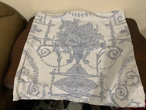 Park Hill French Quarter Floral Toile Blue Pillow Cover 20" x 20" WT - Picture 1 of 9