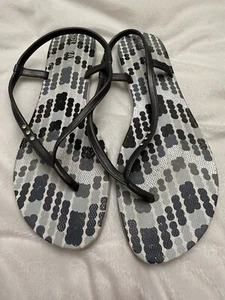 Old Navy EST.1994 Women Embellished Sandals Gray/Blue/ White/Silver Size 8 - Picture 1 of 5