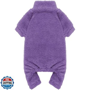 Fuzzy Pajamas Turtleneck Pjs - Warm, Soft, Cozy and Lightweight Dog Sweaters - Picture 1 of 5