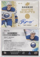 2021-22 SPx Rookie Superscripts Gold /49 Brett Murray #RSS-BM Rookie Auto RC