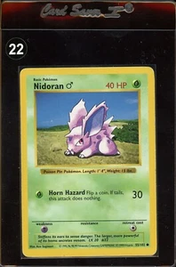 Shadowless Nidoran 55/102 Base Set - WOTC Vintage Pokémon 1999 - Picture 1 of 2