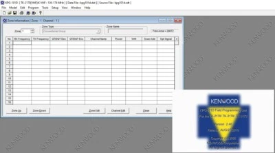 KENWOOD KPG-101D v2.40 TK-2170, TK-3170, TK-3173 PROGRAMMING SOFTWARE - Image 1 of 2