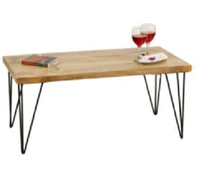 Mesa de comedor o salón de madera de mango industrial 150cm - Imagen 1 de 1