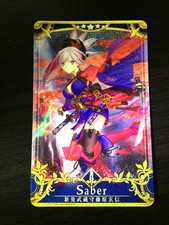 Fate Grand Order FGO Holo Arcade Card Saber Miyamoto Musashi Final Ascension