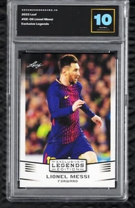 Lionel Messi 2022 Leaf Exclusive Legends EE-06 Soccer FIFA Graded Gem Mint 10 - Picture 1 of 3