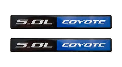 2011-2023 Ford Mustang Ford F150 5.0 Coyote V8 5 3/4' черный синий эмблемы - пара - Изображение 1 из 2