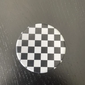 PopSockets Poignée Téléphone CHECKER NOIR POPGRIP PopSocket - Haut Interchangeable - Photo 1 sur 2