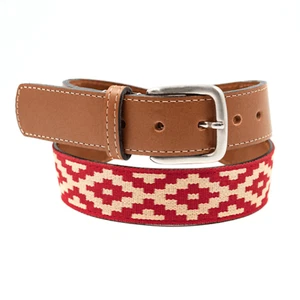 Cintura polo intrecciata fatta a mano leggera in pelle conciata al vegetale unisex - Foto 1 di 7