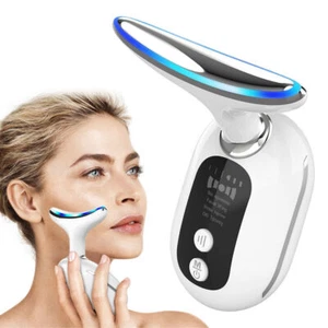 LED Microcurrent Facial Skin Tightening Lifting Device Face Neck Beauty Machine - Picture 1 of 15