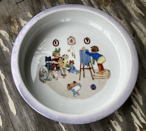 Antique German Baby Bowl Photographer taking Photo of Child Toys Dog 1920 - Picture 1 of 10