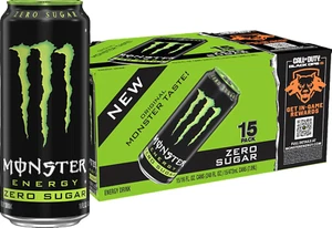 Zero Sugar, Green, Original, Low Calorie Energy Drink, 16 Fl Oz (Pack of 15) - Picture 1 of 1