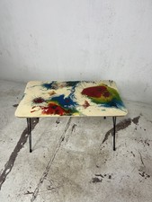 Tavolino salotto legno metallo vernice space age anni 60’ vintage design