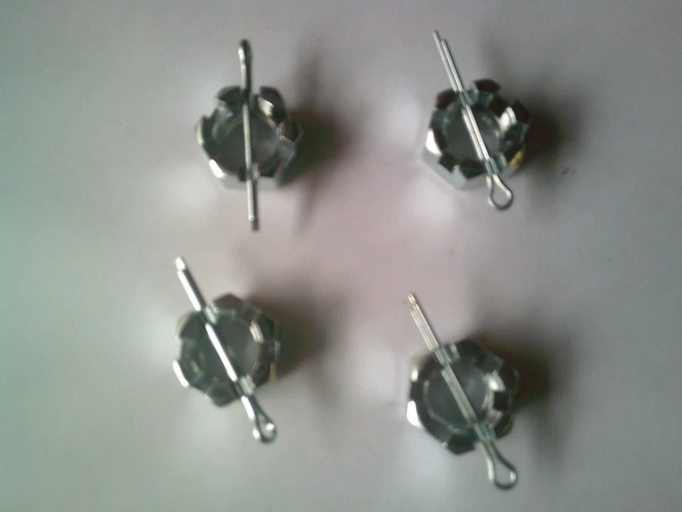 HUMVEE HUMMER BALL JOINT/ TIE ROD CASTEL NUTS SET OF 4  W/ PINS 5310-00-850-7004 - Image 1 of 1