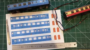 Hornby Dublo LMS Coronation Scot Brake Coaches x 2 Render VINYL KIT. - Picture 1 of 6