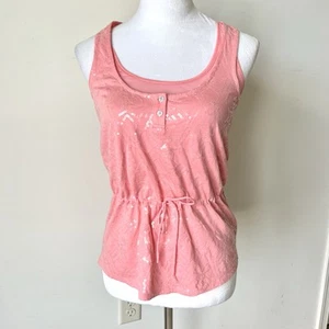 A/X ARMANI EXCHANGE PinkSequin Drawstring Tank Top—SZ. XS - Picture 1 of 13