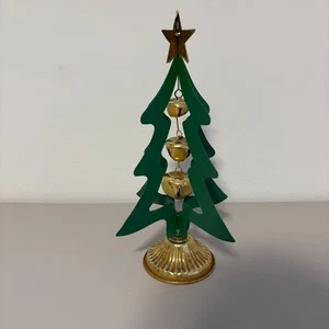 Ashland Christmas Tree Decoration Metal Green Gold Bells Holiday Decor - Picture 1 of 10