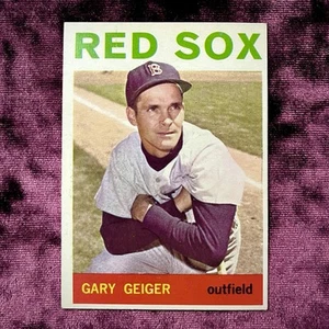 Tarjeta de béisbol de colección Gary Geiger 1964 Topps #93 de las leyendas de los Medias Rojas de Boston Yaz buena - Imagen 1 de 2