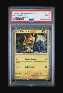 Pokemon Juego de Cartas Coleccionables Escarlata y Violeta 151 Electabuzz Cosmos Holo 125/165 PSA 9 Como Nuevo #48 - Imagen 1 de 2