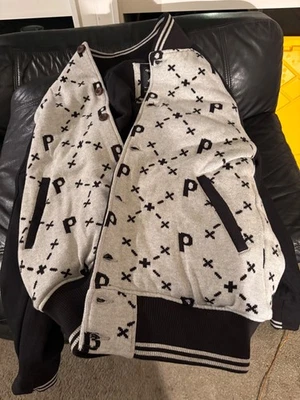 Pink Dolphin Varsity heavy winter jacket new w tag $188 studio wardrobe sale - Image 1 of 4