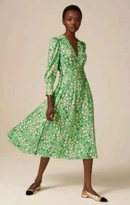 ME+EM Kyoto Garden Print Midi Rib Dress Size UK 14 / EU 42 New with Tags - Picture 1 of 24