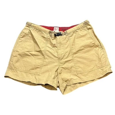 VTG Y2K Abercrombie Fitch Surplus Womens 8 Nylon Baggy Cargo Utility Shorts Tan - Image 1 of 4