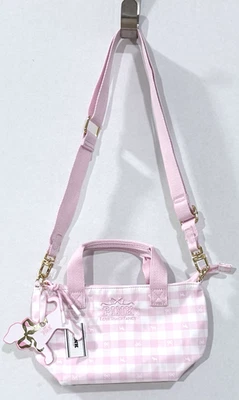 Victoria’s Secret PINK Love Shack Fancy Mini Tote Bag Crossbody Icon Gingham - Image 1 of 4