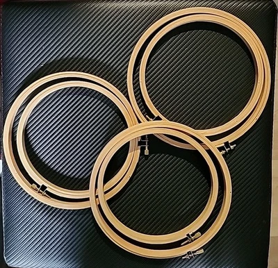 6 Sets Embroidery Hoops Bamboo Cross Stitch Circle Frame DIY Needlework Crafts  - Image 1 of 4