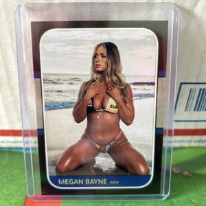 Megan Bayne Sexy Trading Card Personalizzata AEW - Foto 1 di 2