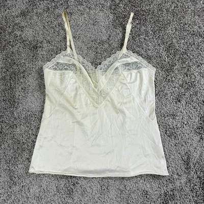 VTG Vanity Fair Womens Y2K Camisole 32 Ivory Lace Lingerie Coquette Romantic 90s - Image 1 of 4