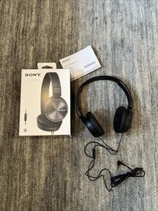 Sony MDR-ZX310AP Black Over the Ear Stereo Headset Headphones - Black used once - Zdjęcie 1 z 9