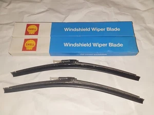 NOS SHELL RP-13-2 Curve Wiper Blades 13” Wiper Blades Set Stainles Made in USA - Picture 1 of 13