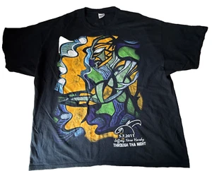 Jeff Hardy Nero TNA Impact Through Tha Night Mosiac T Shirt Size 3xl - Picture 1 of 6