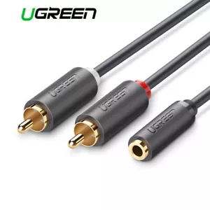 Ugreen RCA Cable 2RCA Male to 3.5mm Female Jack Audio Cable - 20cm - Picture 1 of 6