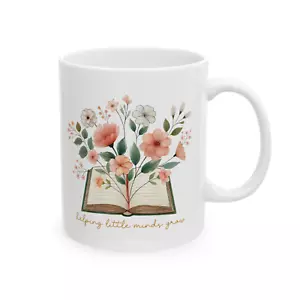 Teacher Mug Helping Little Minds Grow Teacher Appreciation Gift Coffee Tea Cup - Picture 1 of 5